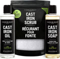 Cast Iron Cleaning Set - Restores, Cleans & Seasons Naturally