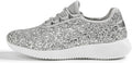 K KIP WOK Fashion Glitter Sneakers for Women - Sparkly Lightweight