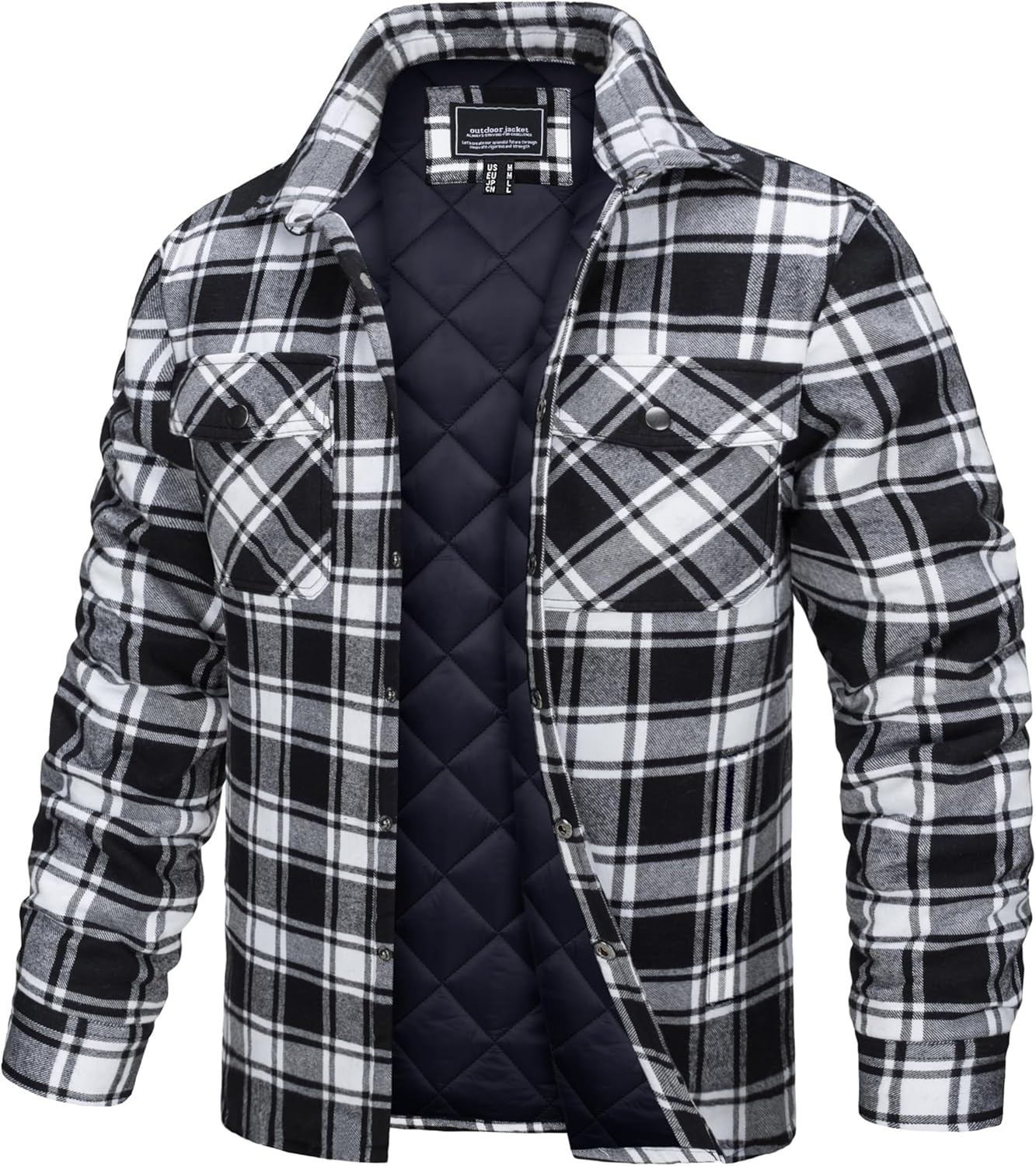 TACVASEN Men's Flannel Shirt Jacket for Ultimate Comfort