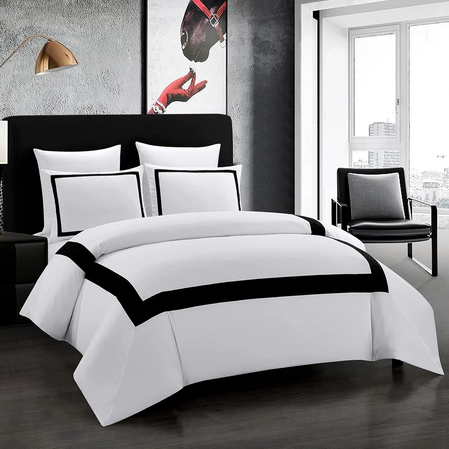 OSVINO Hotel Duvet Cover Set King Size Ultra Soft Bedding