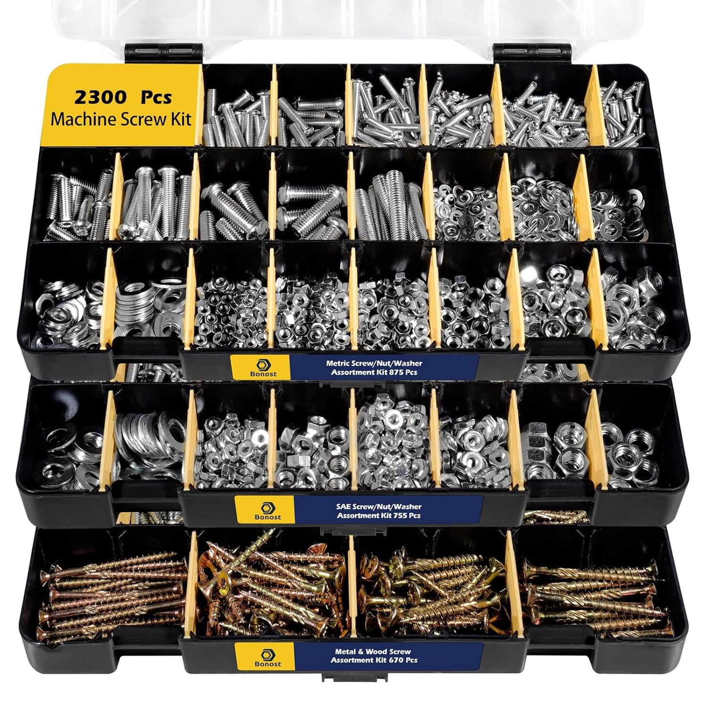 2300 Pieces Hardware Assortment Kit for All Your Needs