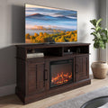 48 in TV Stand with 18 in Electric Fireplace - Modern Media Console