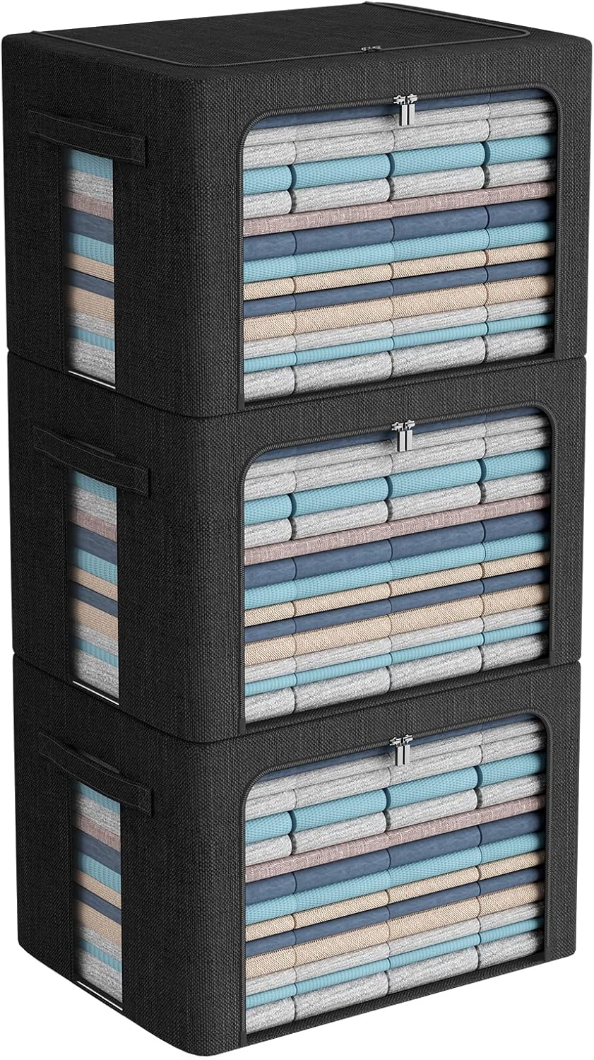 3Pack Foldable Storage Bins for Organizing Clothes and More
