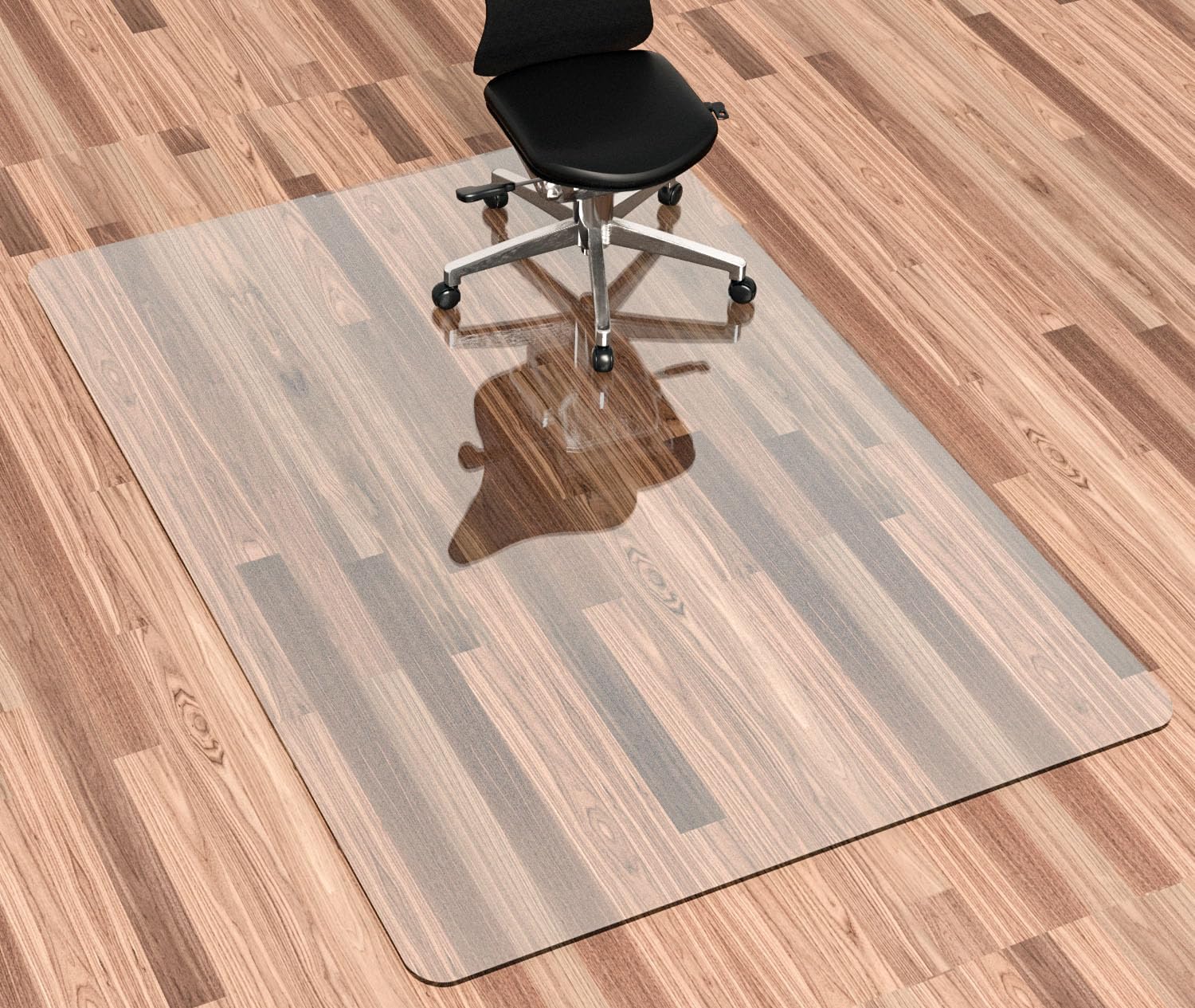 Crystal Clear Hard Floor Chair Mat - Protect Your Hardwood Floors! (35 characters)