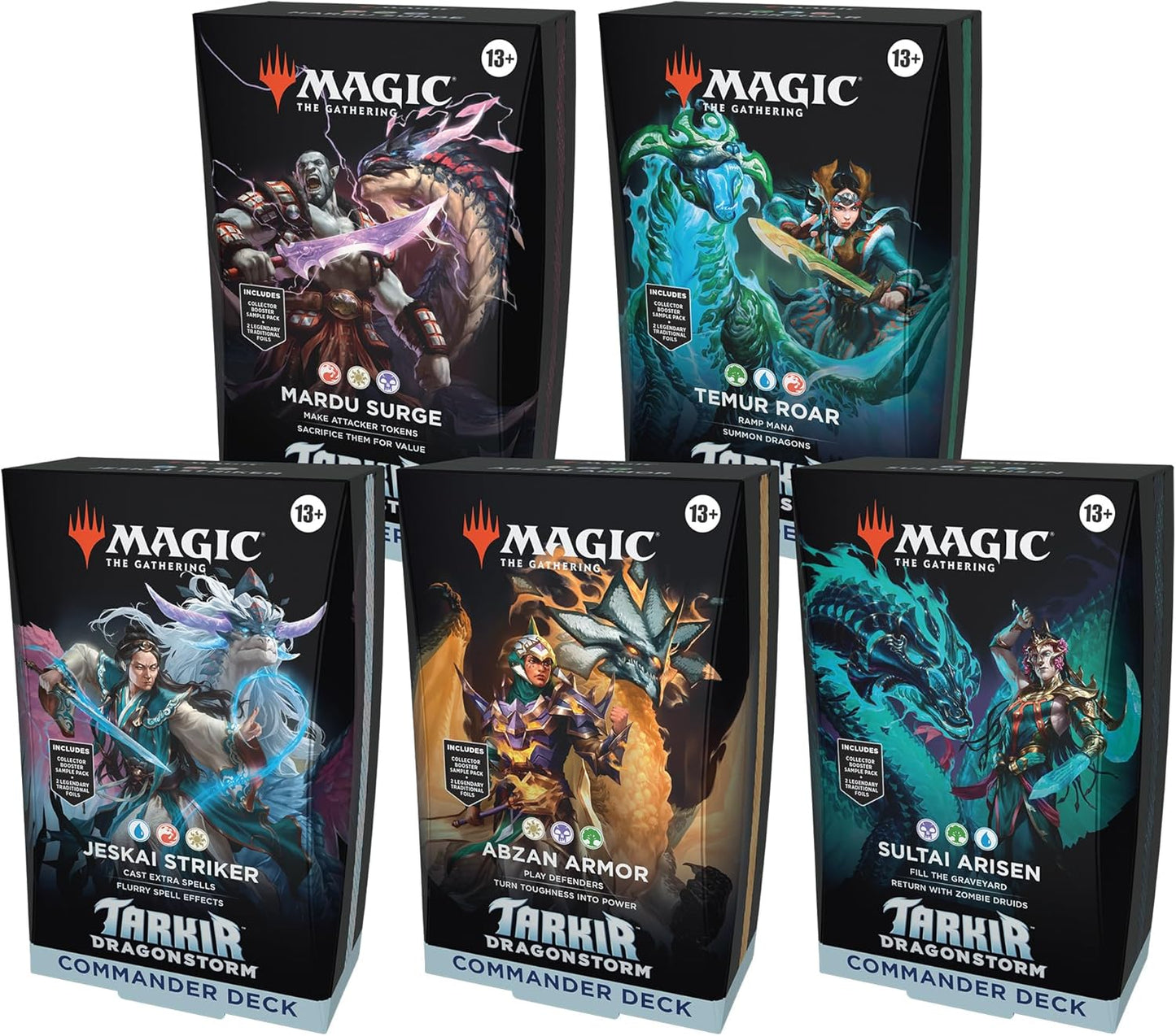 Magic: The Gathering Tarkir Dragonstorm Commander Deck Bundle
