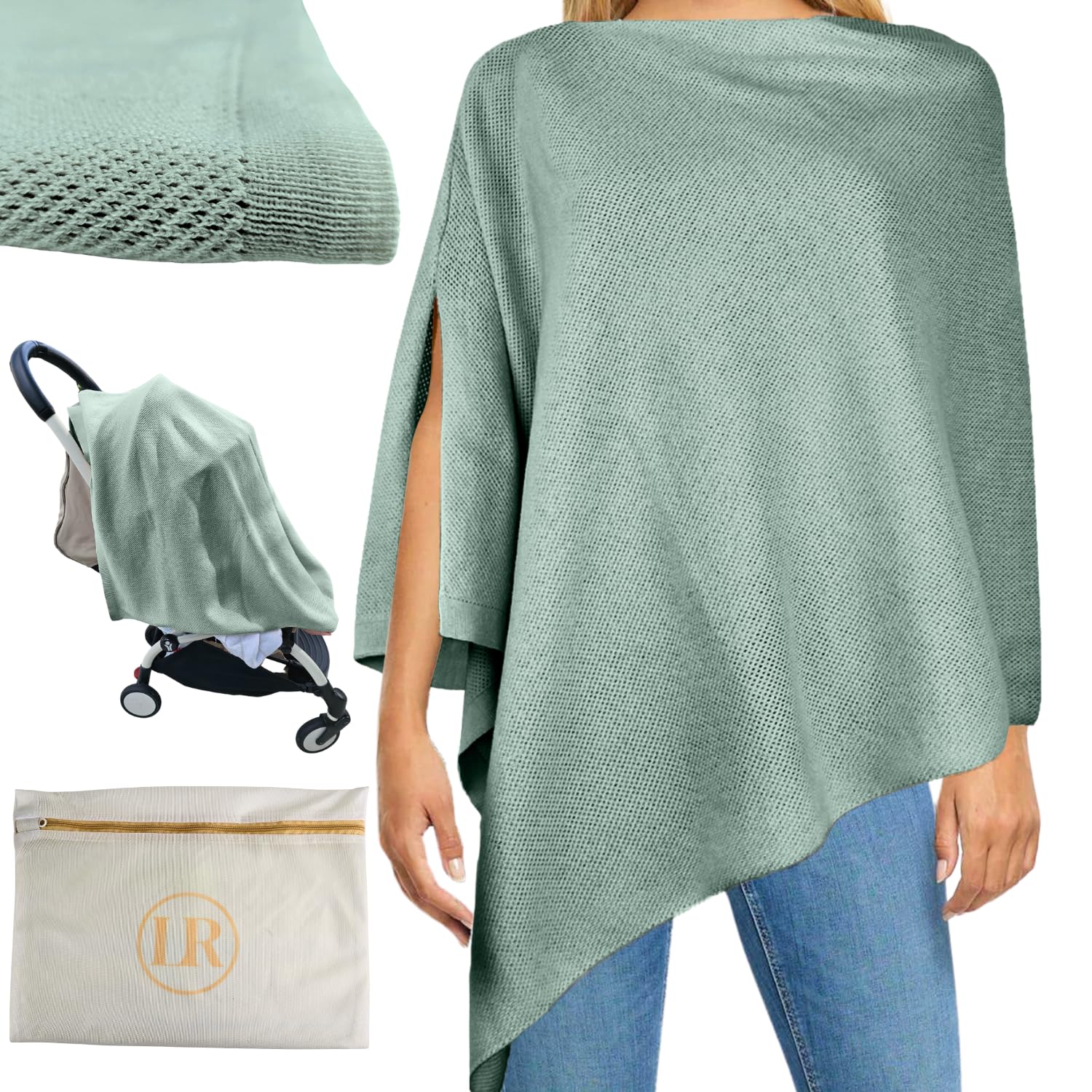 Peekaboo Nursing Cover Up for Breastfeeding - Soft Organic Cotton