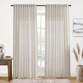 XTMYI Oatmeal Country Curtains for Living Room and Bedroom