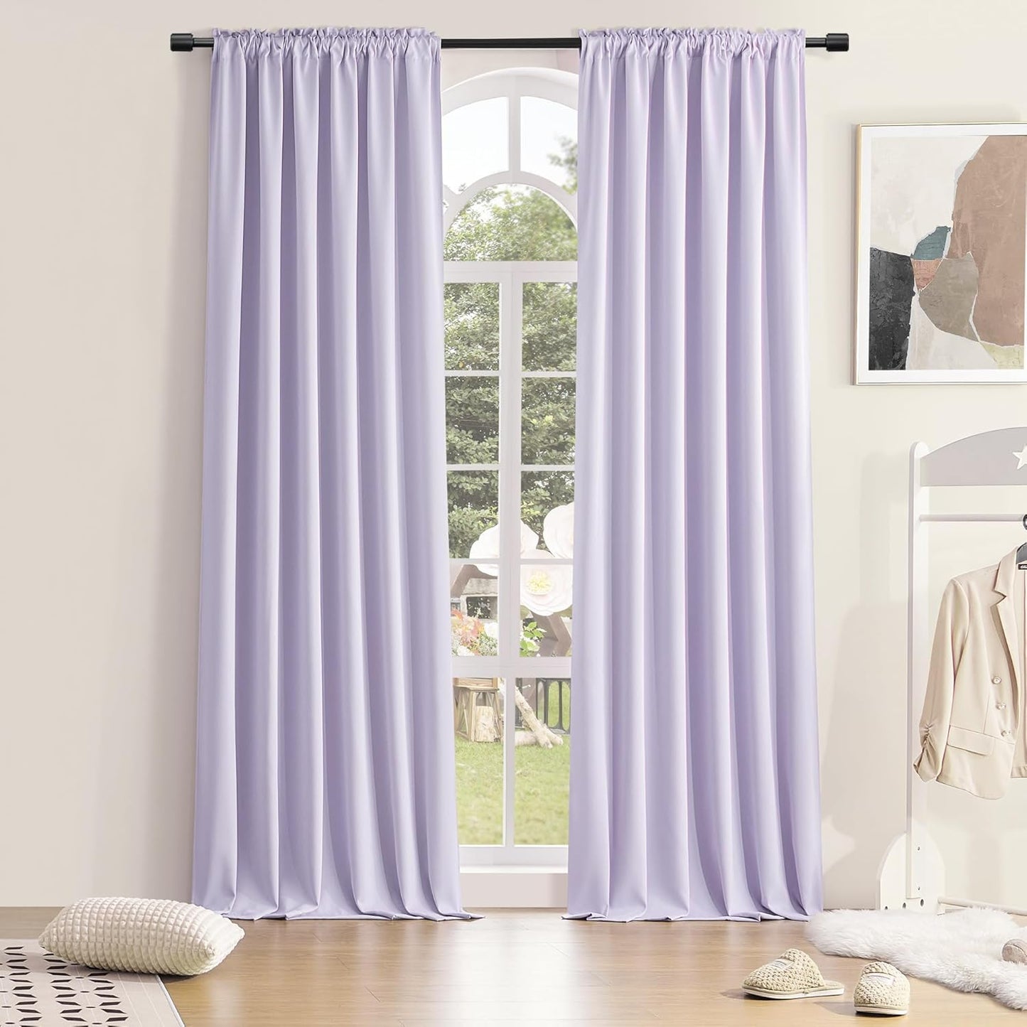 DONREN 96 Inches Long Blackout Curtain Panels for Bedroom