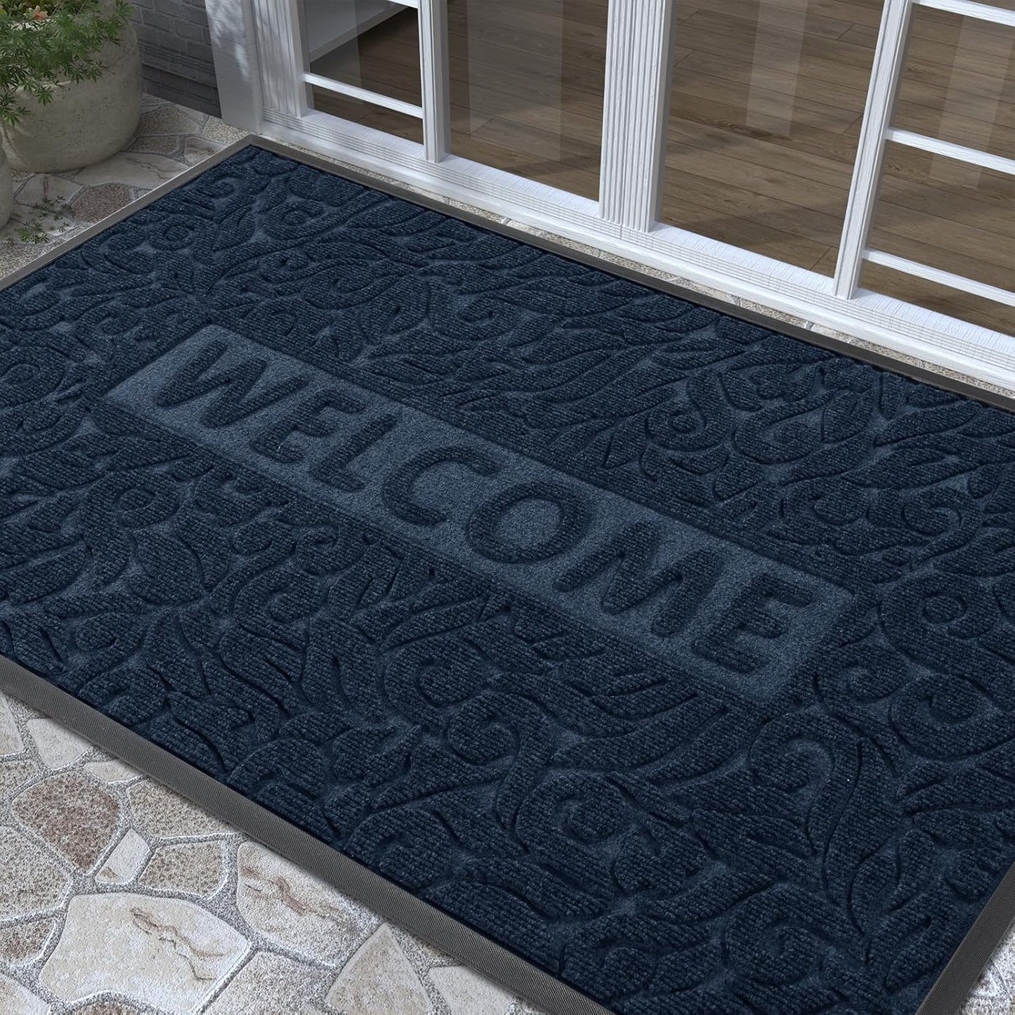 Yimobra Large Welcome Mat 60x36 for Outdoor and Indoor Use