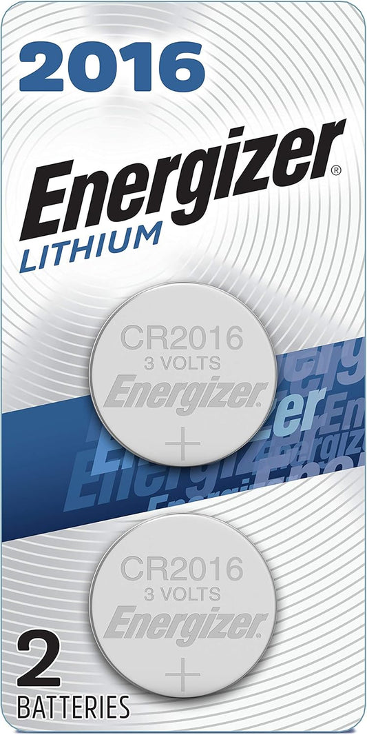 Energizer 2016 3V Lithium Batteries (2 Pack) for Child Safety