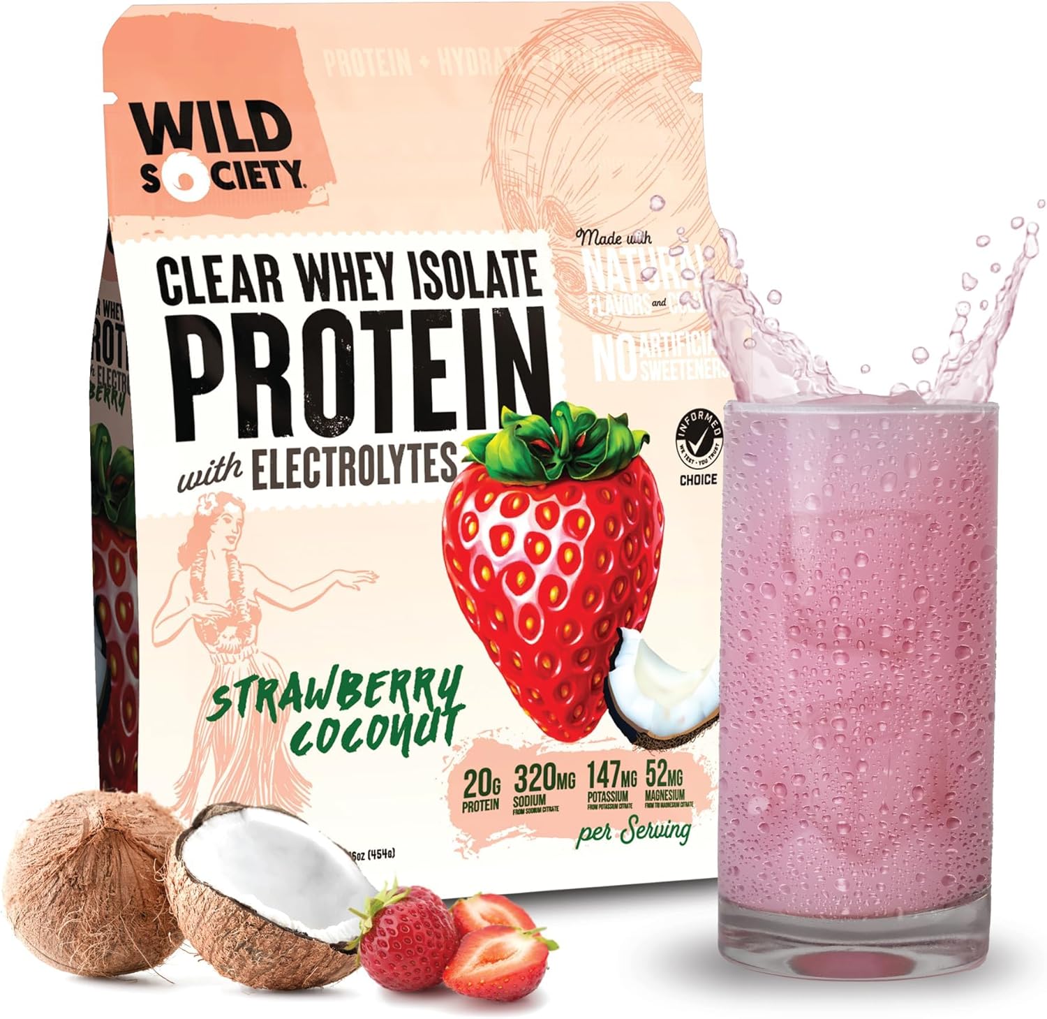 Clear Protein Powder with Electrolytes for Muscle Recovery