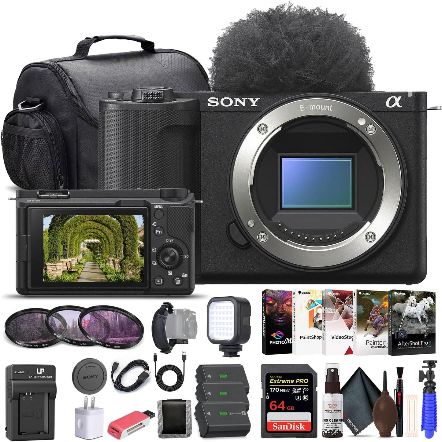 Sony Alpha ZV-E10 II Mirrorless Camera Bundle for Creators