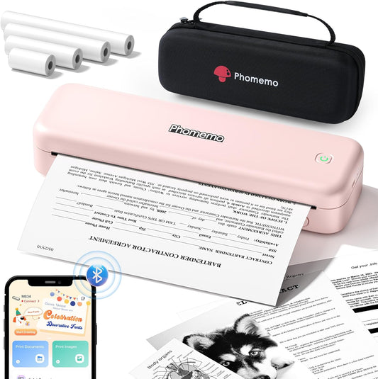 Phomemo Portable Bluetooth Printer: Inkless & Travel-Ready!