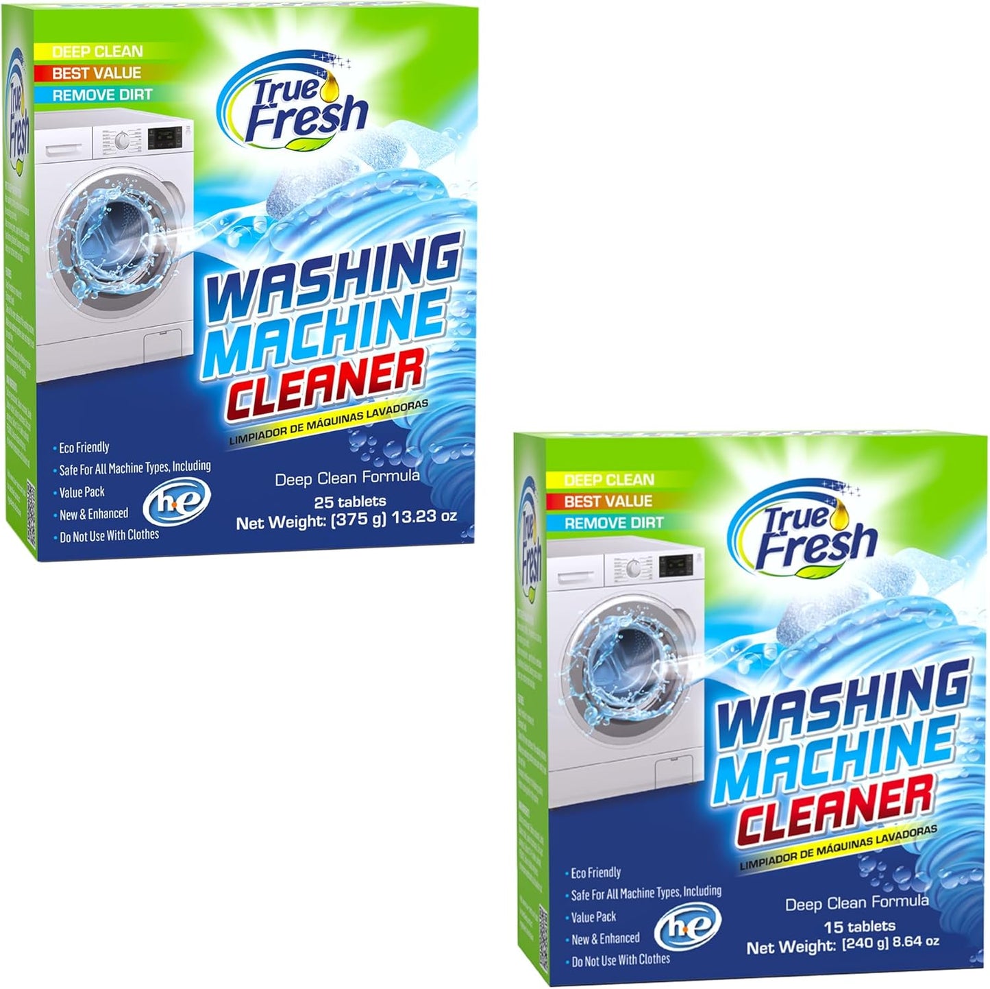 True Fresh Washing Machine Cleaner Tablets - Deep Clean & Descale - 40 tablets