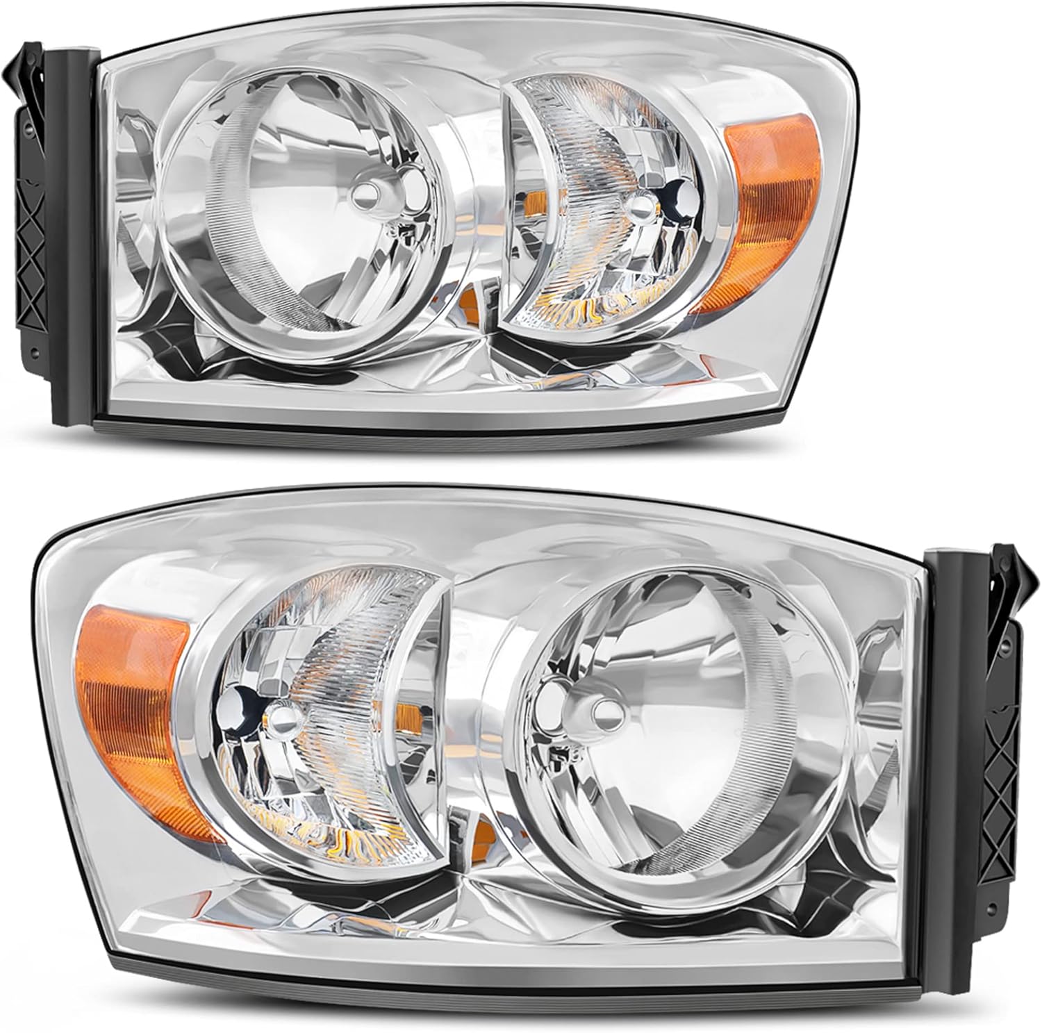 oEdRo Headlight Assembly Replacement for Dodge Ram 1500 2500 3500