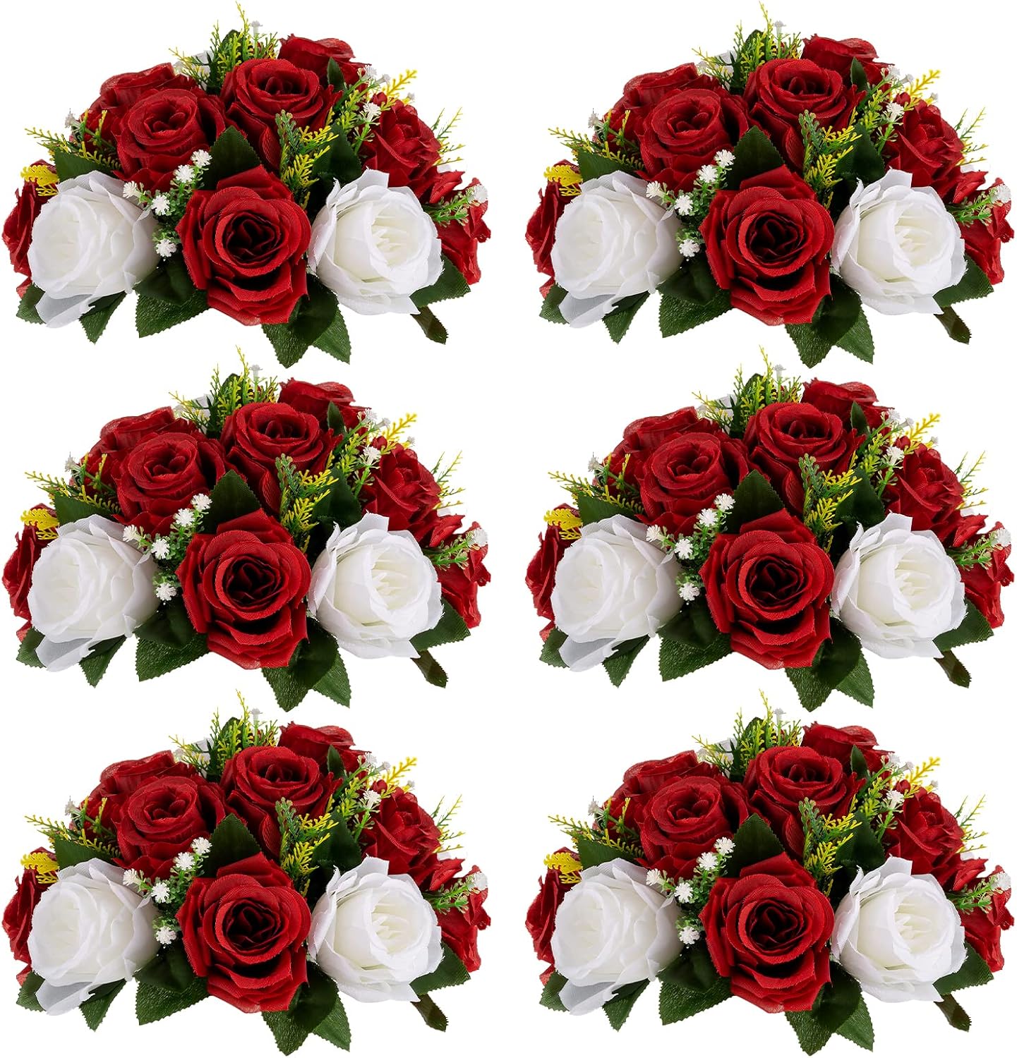 Sziqiqi Red Fake Flowers for Stunning Wedding Centerpieces
