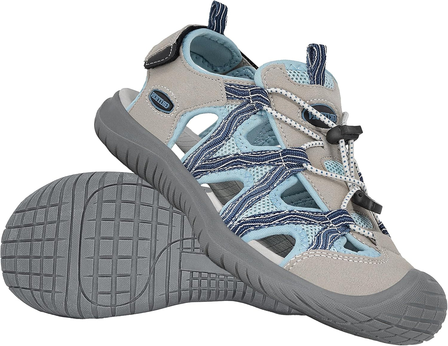 GRITION Hiking Sandals for Women - Waterproof and Lightweight