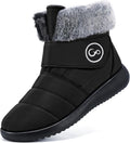 Women Winter Snow Boots Fur Lined Slip On Waterproof Booties - Warm