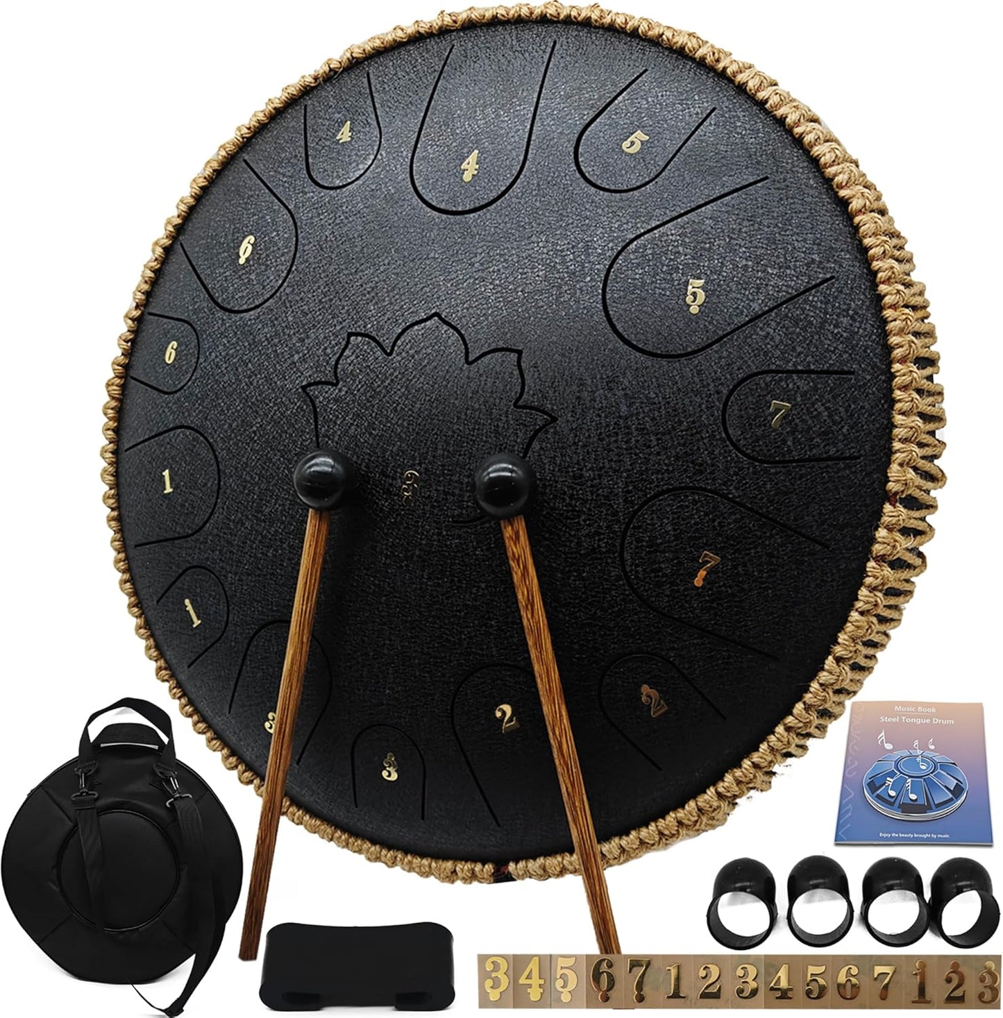 14 Inch Steel Tongue Drum for Sound Healing and Relaxation