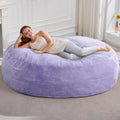 6ft Bean Bag Chair Large Faux Fur Beanbag - Cozy Lounger