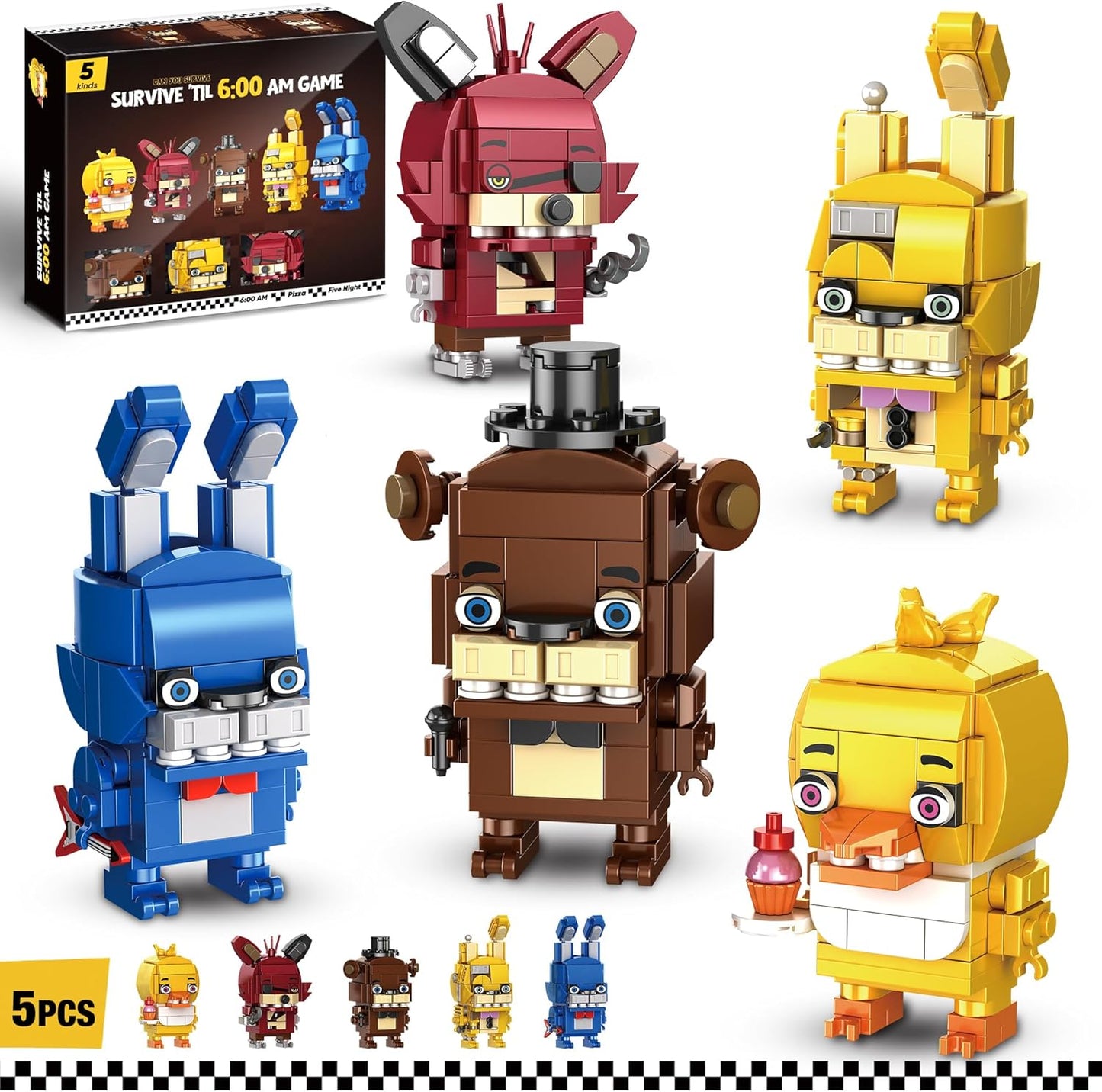 Five Nights Security Breach Building Block Toy Set for Kids