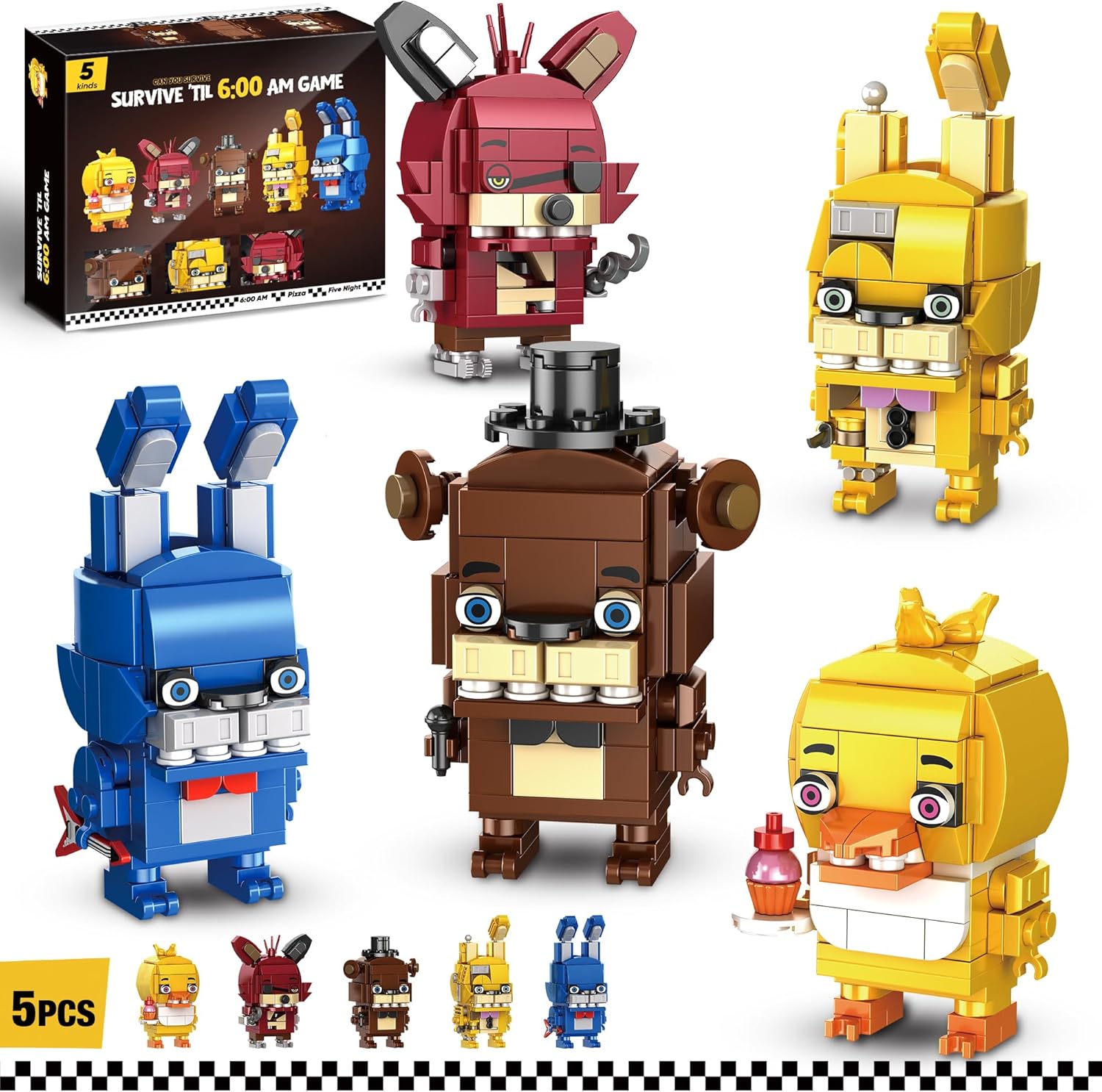 Five Nights Security Breach Building Block Toy Set for Kids