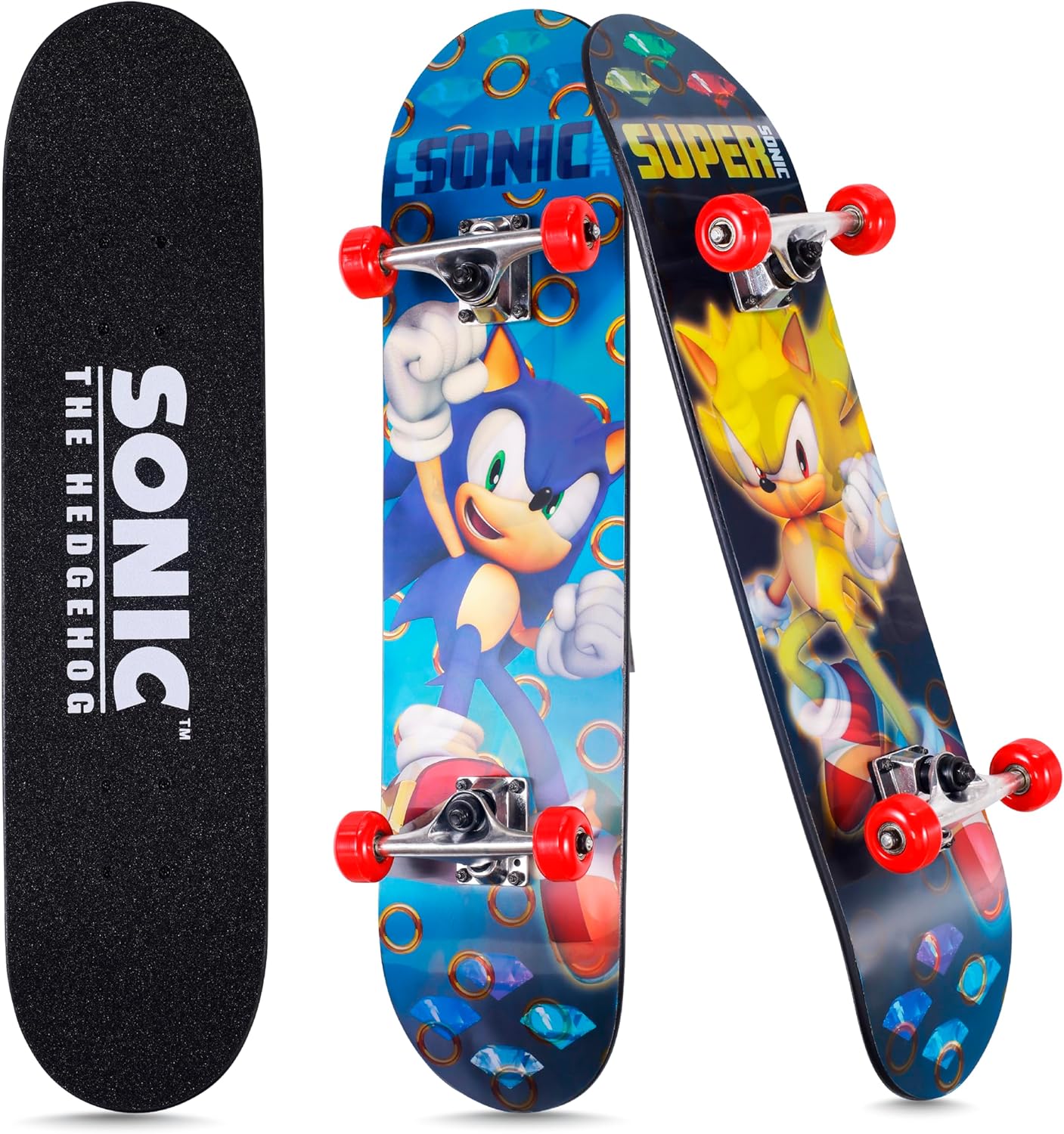 31 Inch Lenticular Skateboard with Pro Trucks for All Levels