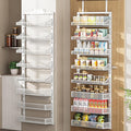 Over the Door Pantry Organizer 8-Tier - Large Adjustable Pantry Rack