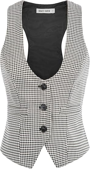 GRACE KARIN Womens Waistcoat Vest Vintage Steampunk Style