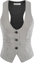 GRACE KARIN Womens Jacquard Waistcoat Vest - Vintage Steampunk Style