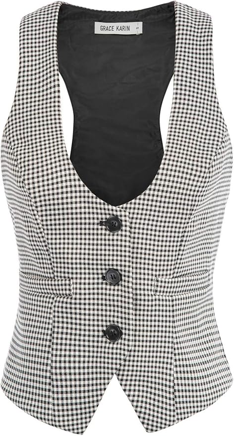 GRACE KARIN Womens Waistcoat Vest Vintage Steampunk Style Jacket