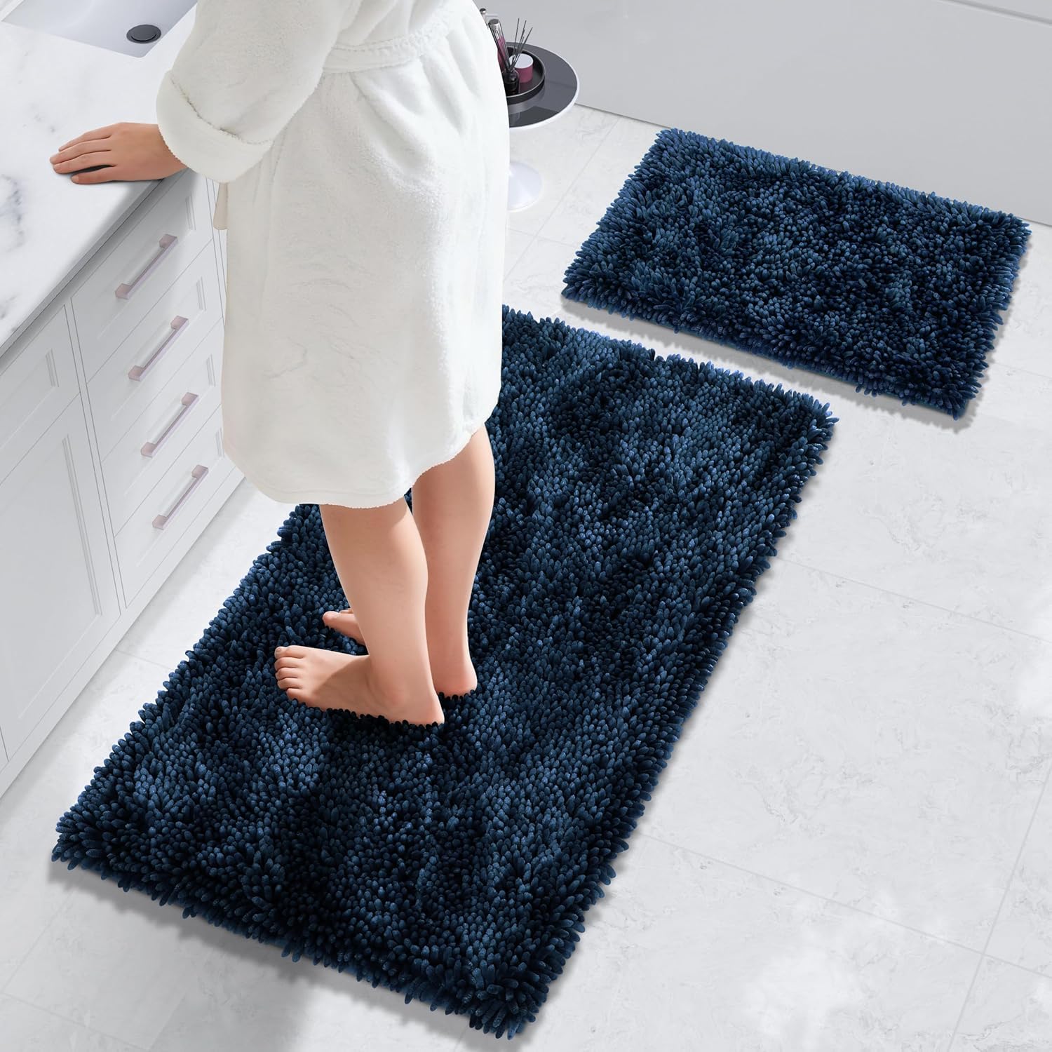 Yimobra Bathroom Rug Set 2 Piece, Ultra Soft & Non-Slip Mats