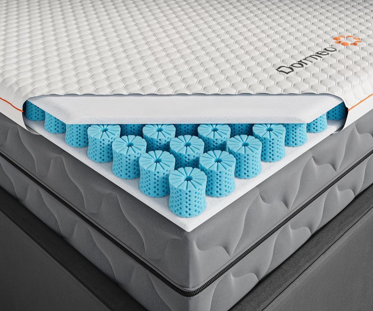 Dormeo Premium Twin Cooling Mattress Topper with 3-Zone Support