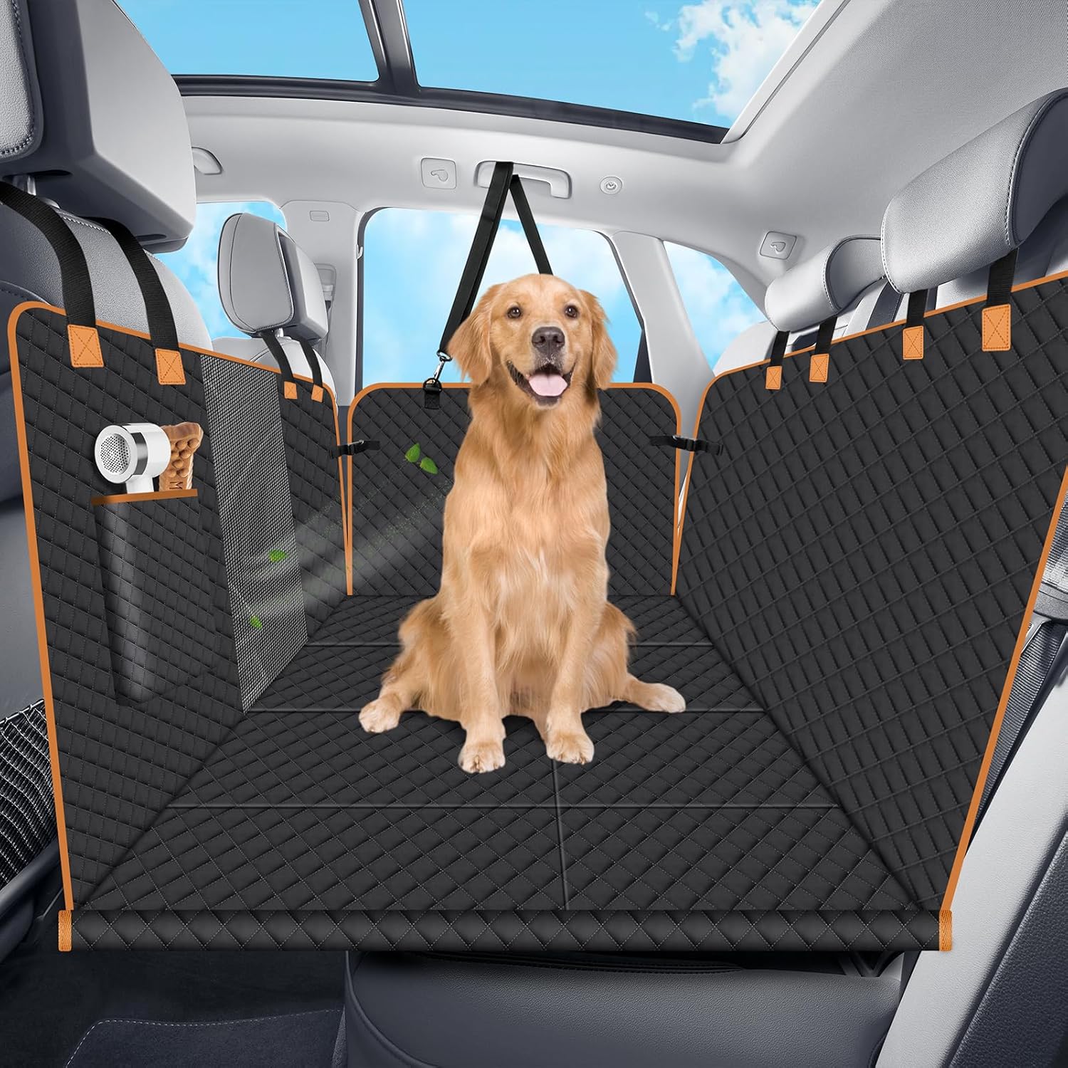 Lekespring Dog Car Seat Cover: Strong Panels for Comfy Rides