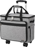 Sewing Machine Case with Detachable Dolly - Rolling Tote for Most