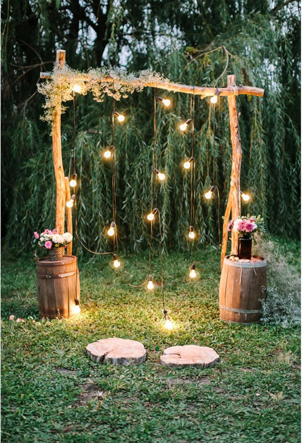 Rustic Wedding Backdrop for Photography Engagement Ceremony