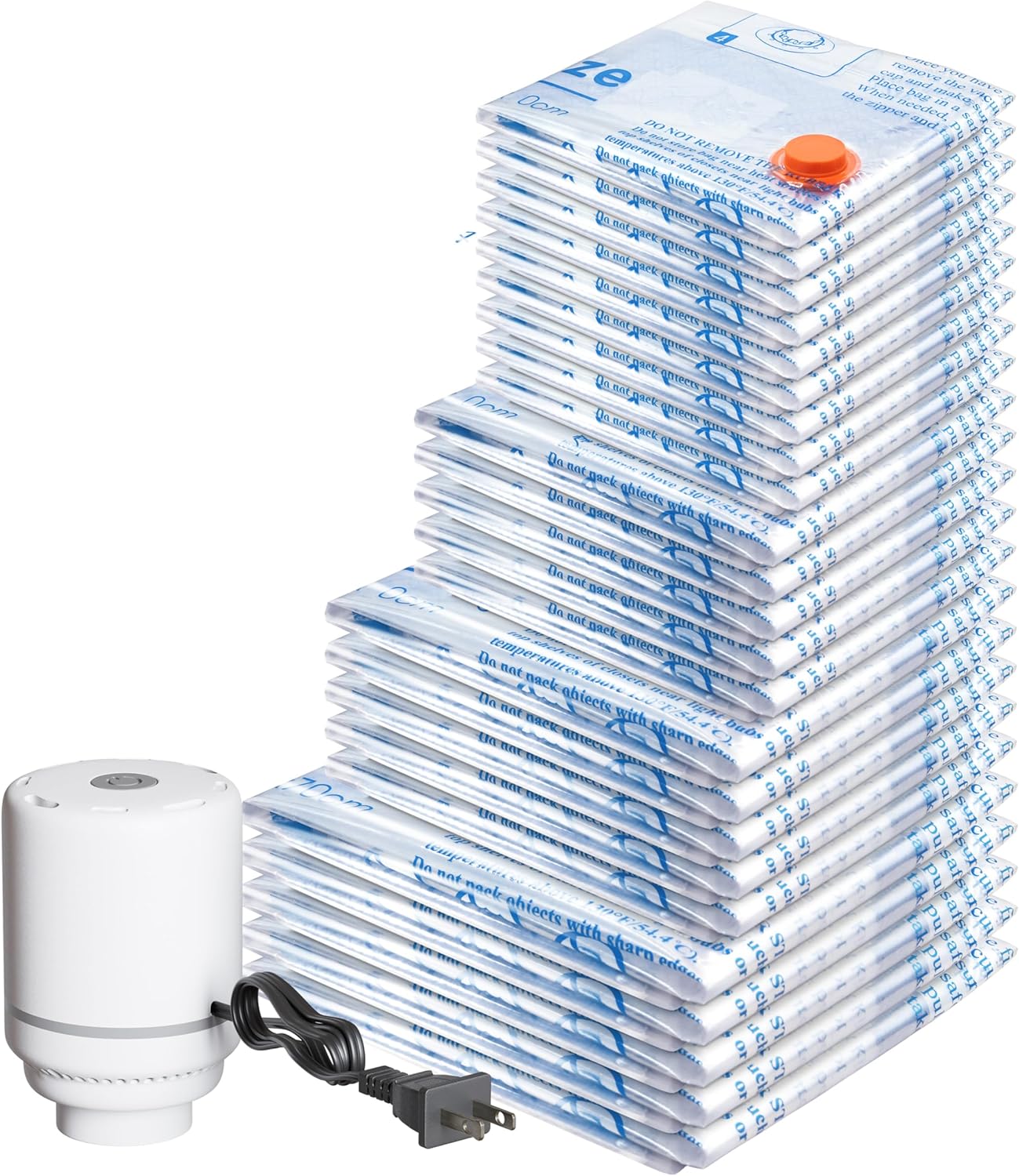 Vacuum Storage Bags with Electric Pump for Space Saving Needs
