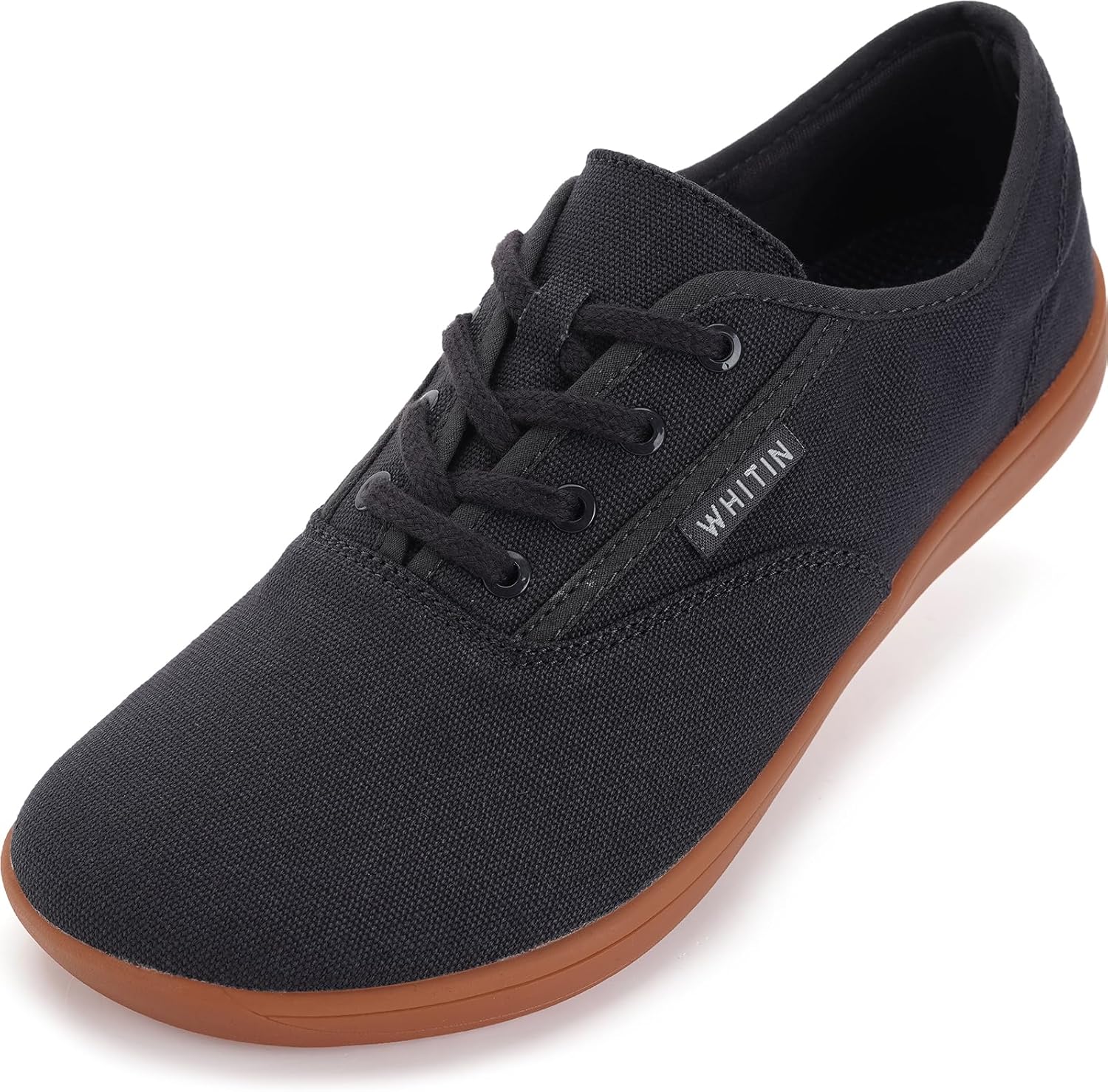 WHITIN Men's Wide Canvas Barefoot Sneakers for Natural Comfort