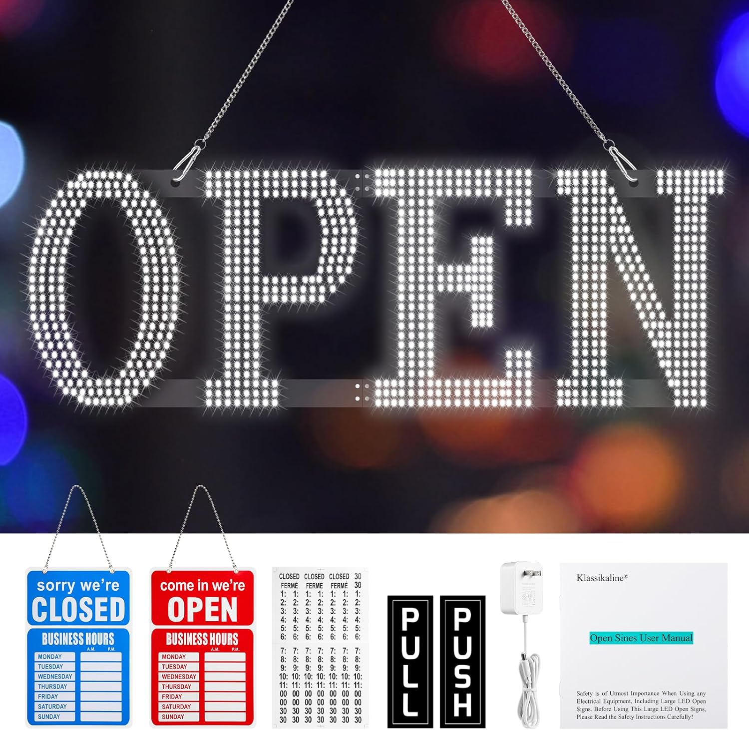 Ultra Bright LED Open Signs for Business - Attract Customers