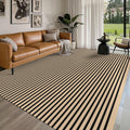IOHOUZE Striped Area Rug 8ftx10ft for Indoor and Outdoor Use