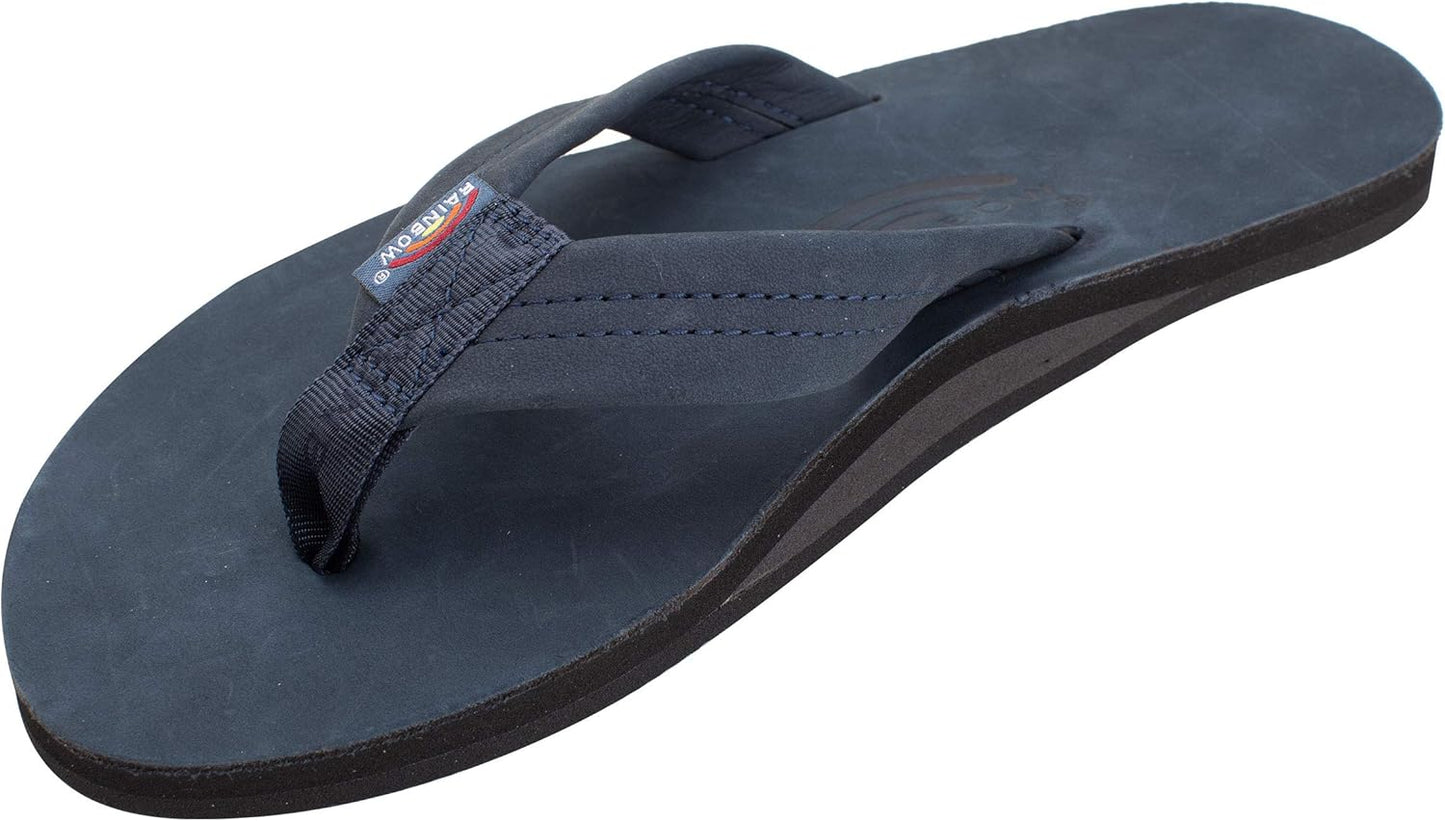 Rainbow Sandals Men's Single Layer Premier Leather Flip Flops