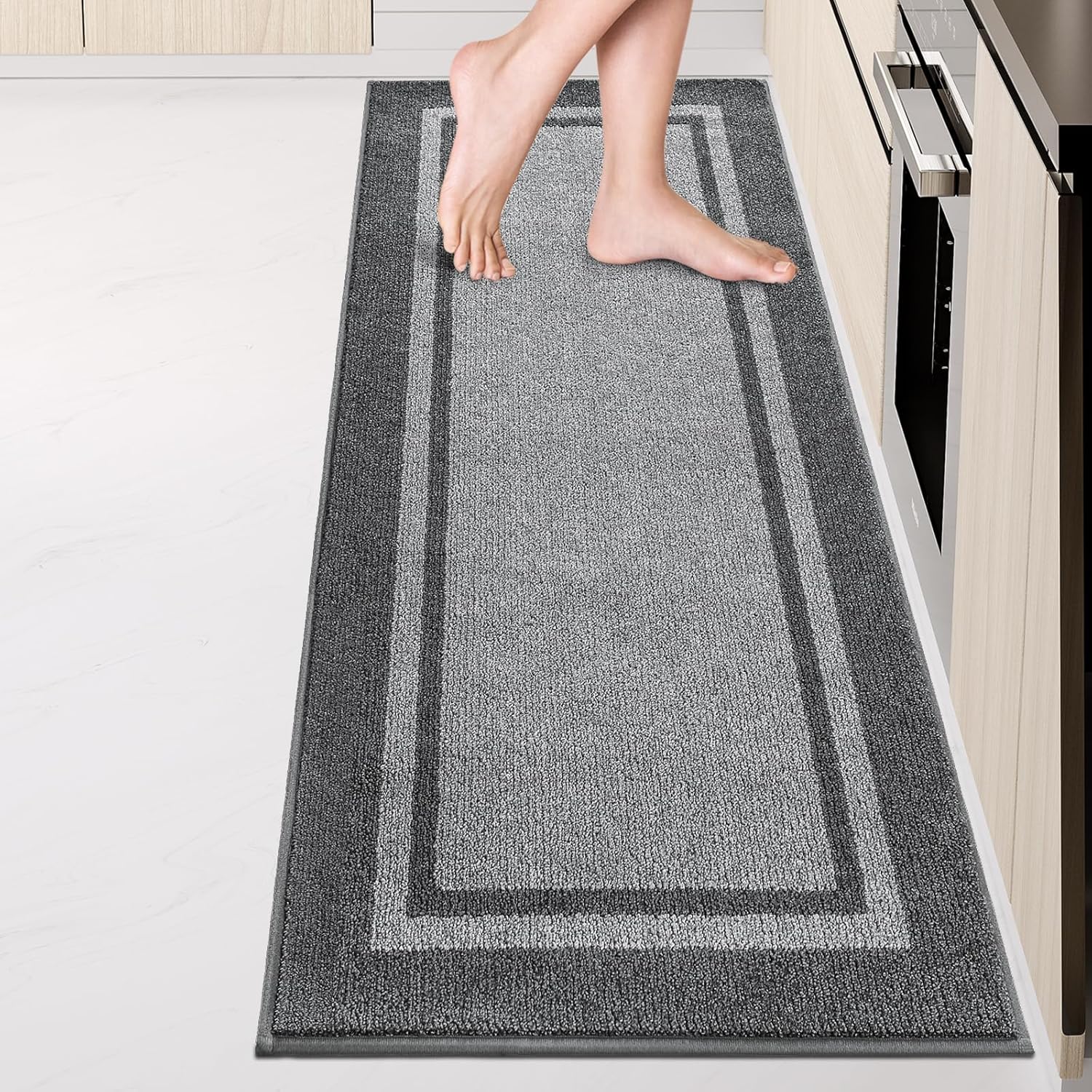Non-Slip Kitchen Runner Rugs 24in x 84in for Comfort & Safety