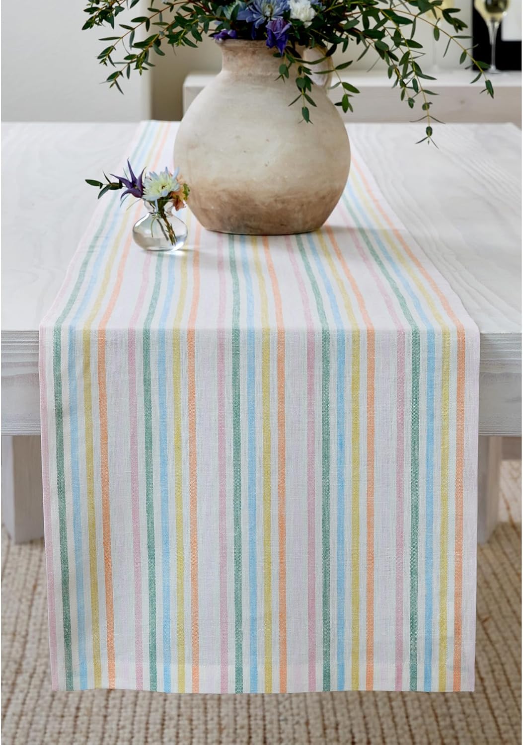Solino Home Linen Table Runner 120 Inches Long - Julia Design