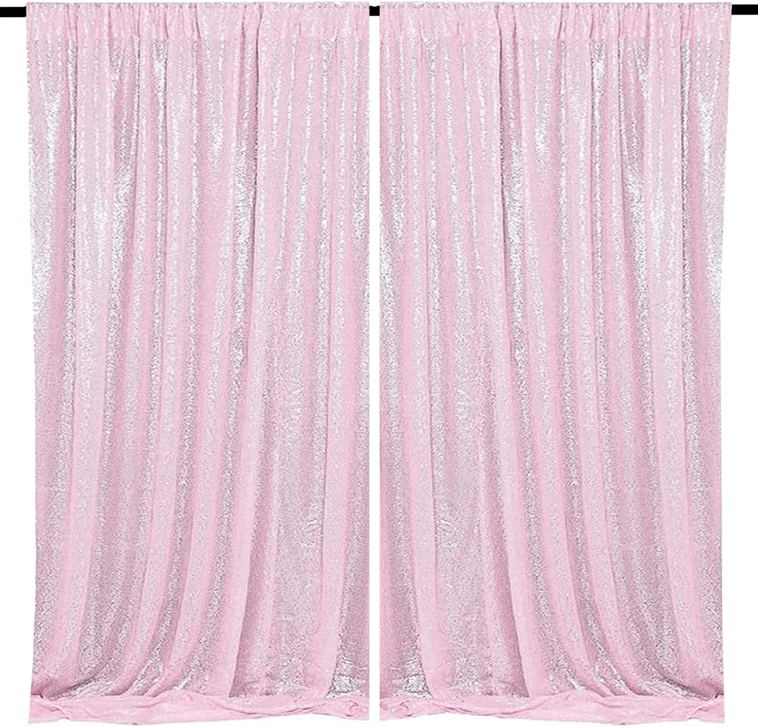 Pink Sequin Backdrop Curtains for Stunning Party Decor