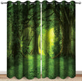 Jungle Forest Blackout Curtains 52x84 in - Tropical Room Darkening