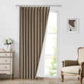 Vision Home Brown Pinch Pleated Full Blackout Curtains 60in x 84in