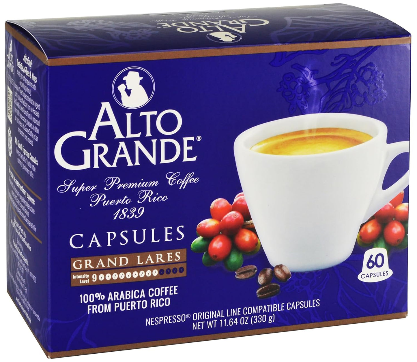 Alto Grande Super Premium Coffee Capsules for Nespresso Machines
