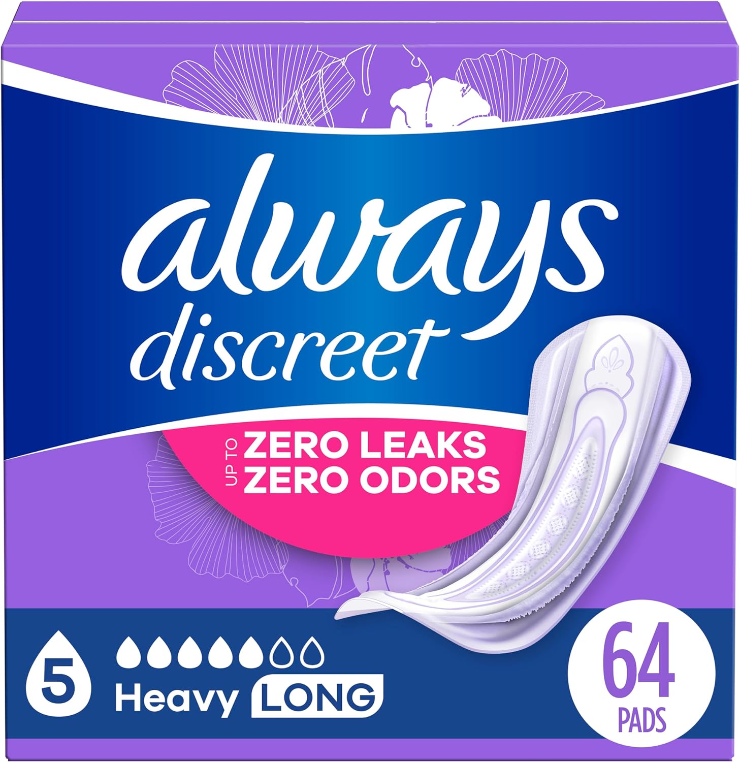 Always Discreet Heavy Absorbency Postpartum Pads