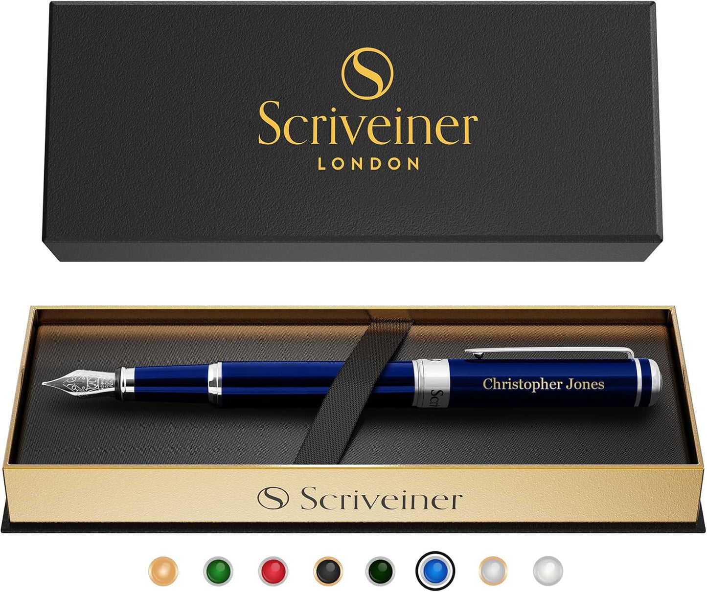 Scriveiner Personalized Midnight Blue Pen - Luxury Gift