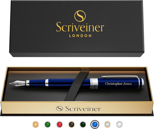 Scriveiner Personalized Midnight Blue Pen - Luxury Gift